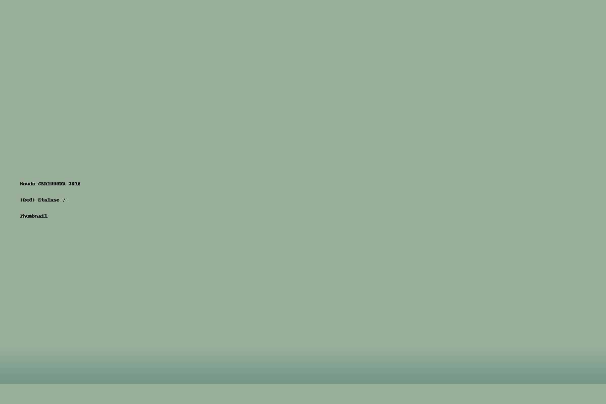 Honda CBR1000RR 2018 (Red)