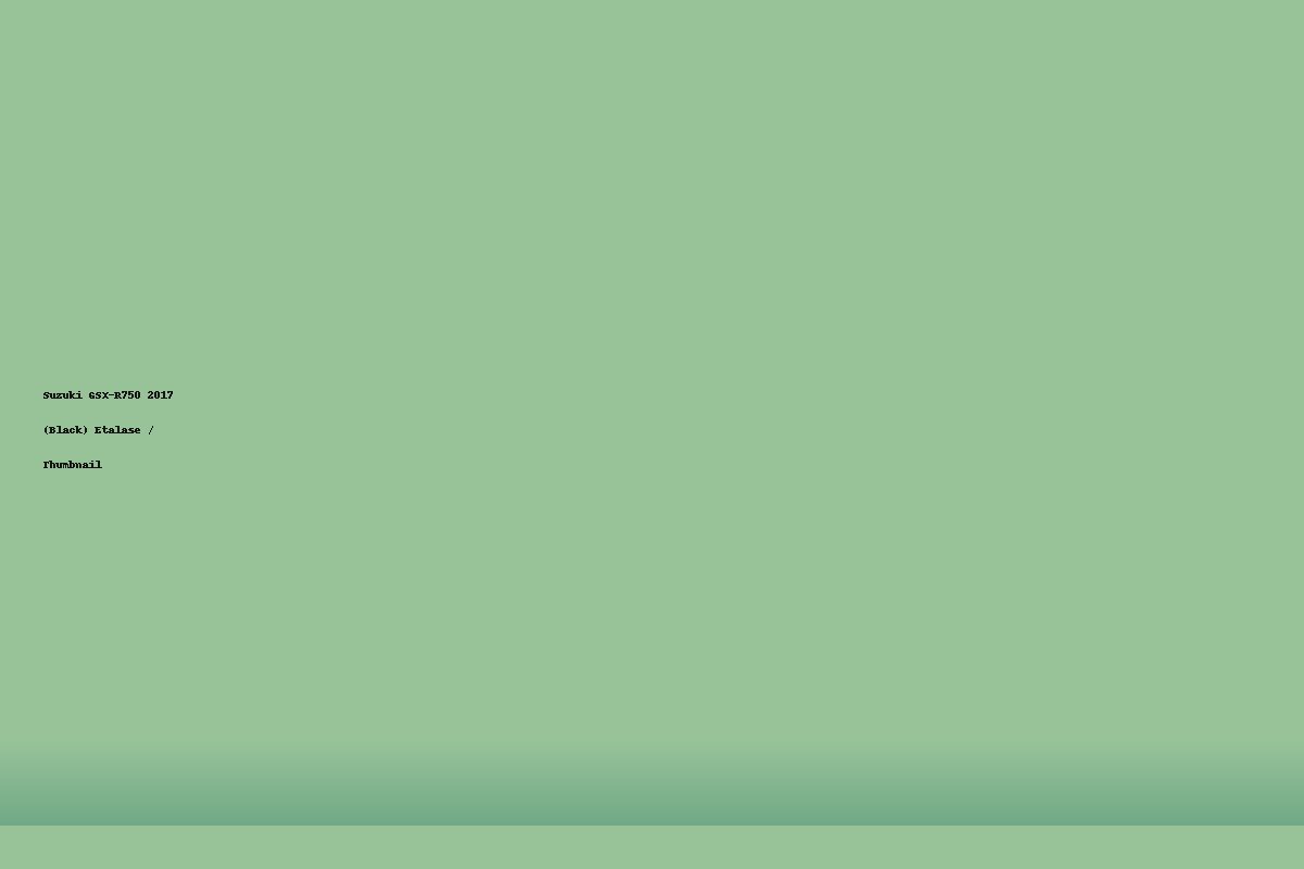 Suzuki GSX-R750 2017 (Black)