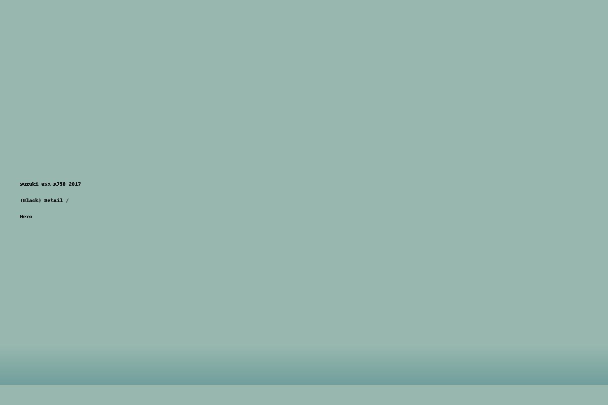 Suzuki GSX-R750 2017 (Black)