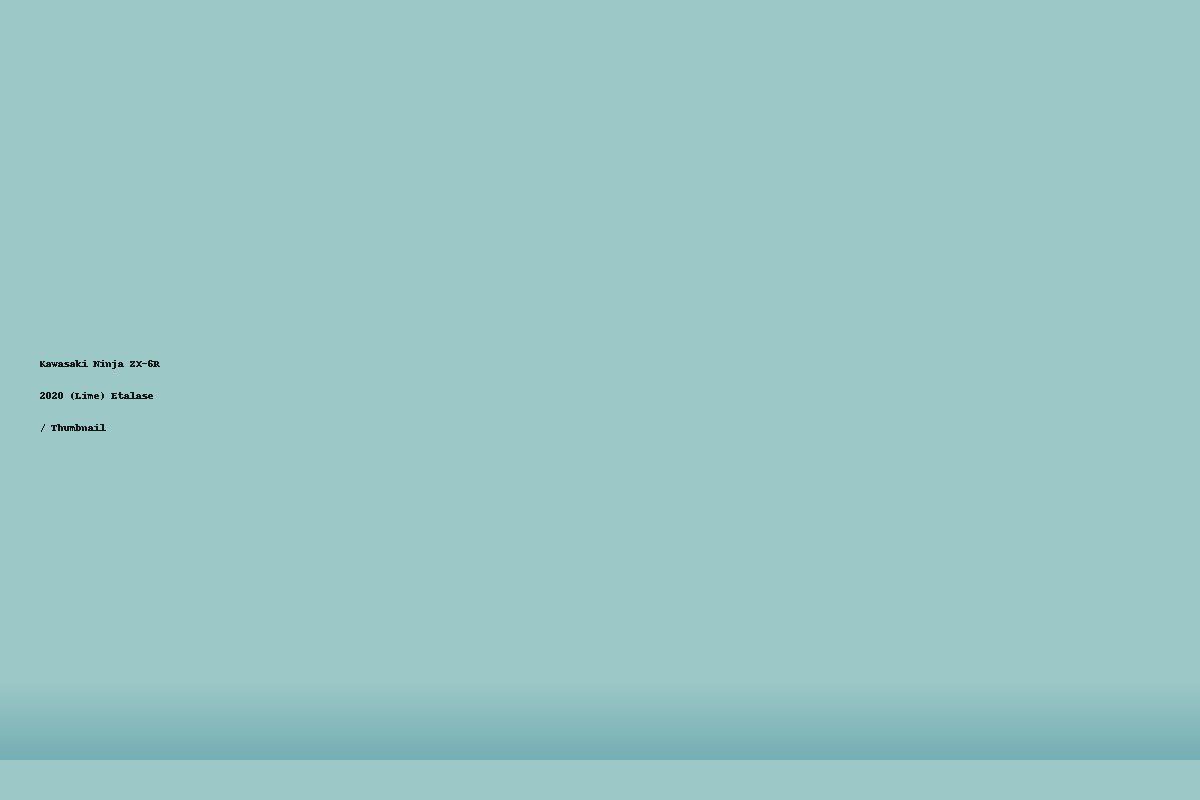 Kawasaki Ninja ZX-6R 2020 (Lime)