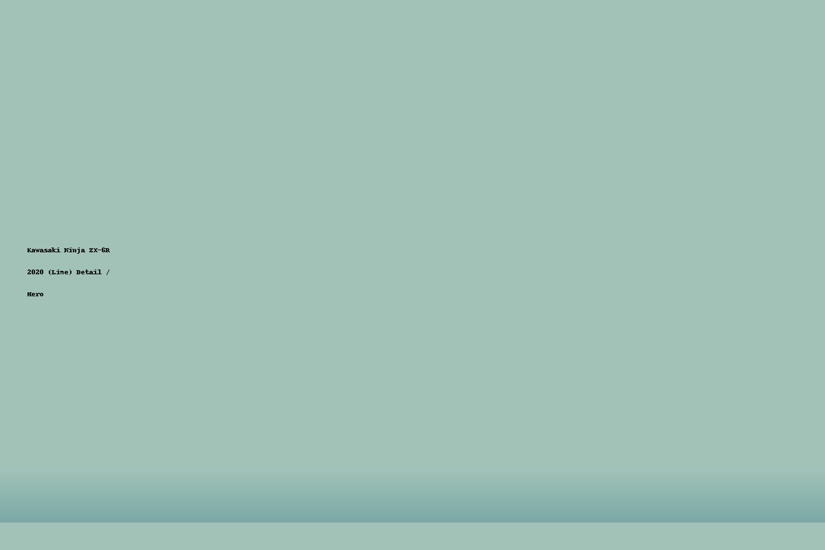 Kawasaki Ninja ZX-6R 2020 (Lime)